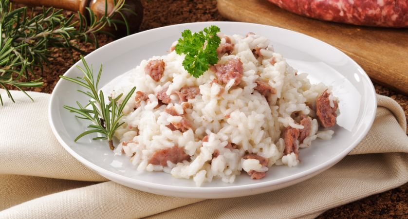 Ricetta risotto con salsiccia