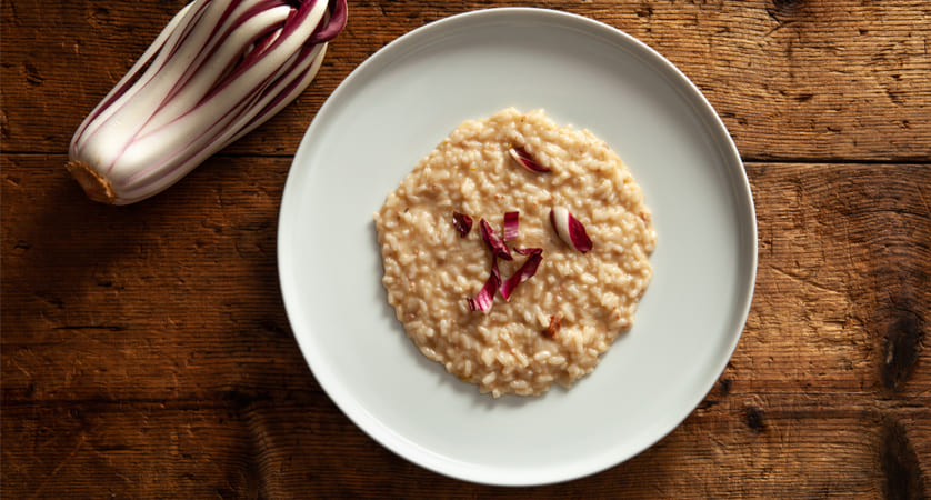 Ricetta di risotto con radicchio e salsiccia