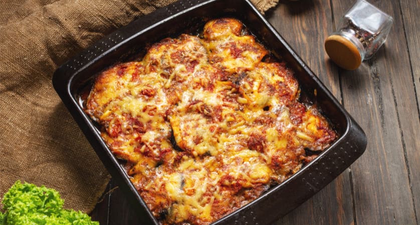 Pasticcio di melanzane e carne tritata