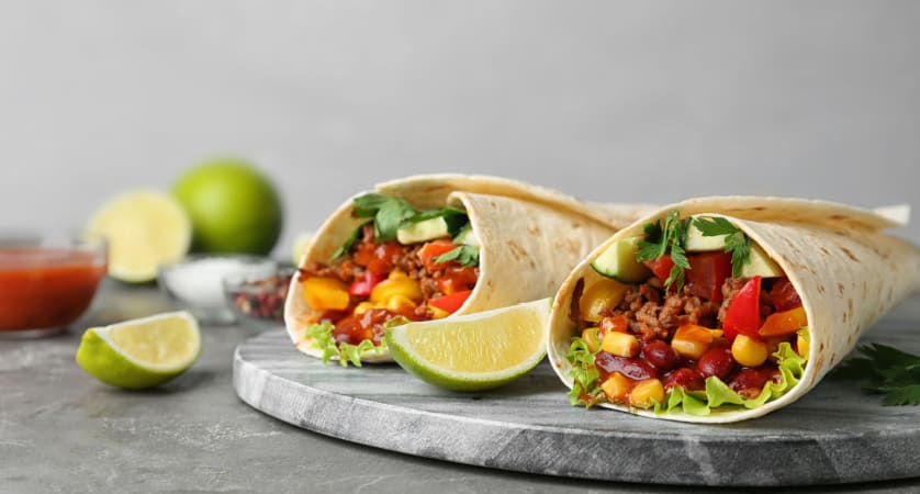 Come cucinare le tortillas ripiene di carne