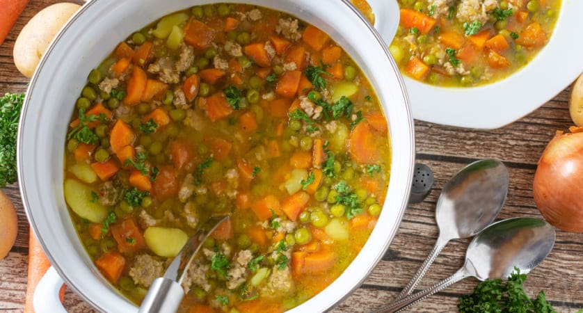 Ricetta pastina con carne macinata e verdure
